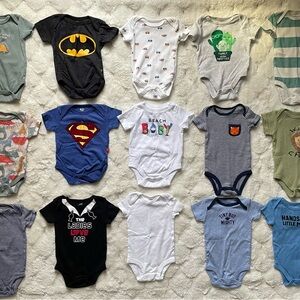 Huge lot of new and used 0-3 month clothing